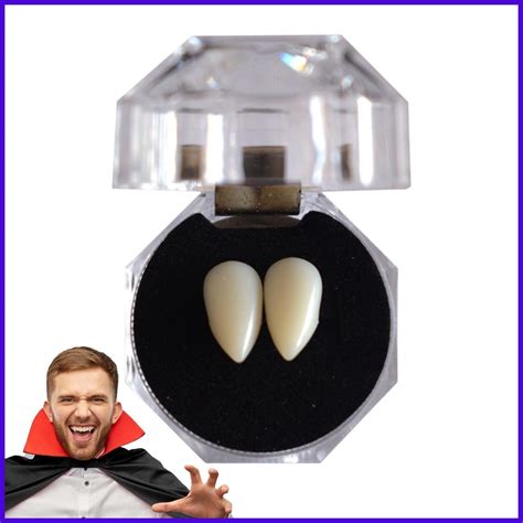 Halloween Fake Teeth Cosplay Vampire Fangs Dentures Realistic Fake