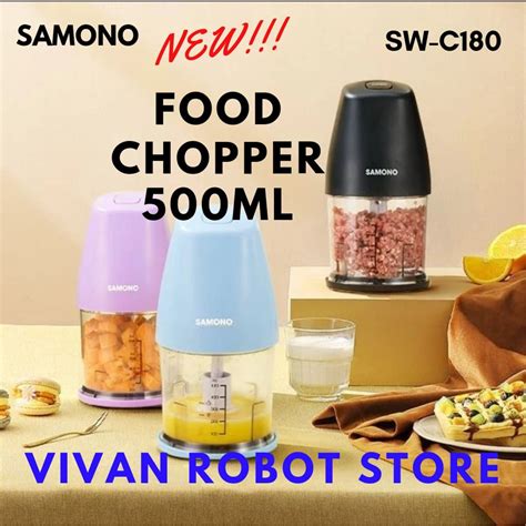 Jual Samono W Food Chopper Mini Kaca Blender Multifungsi Food