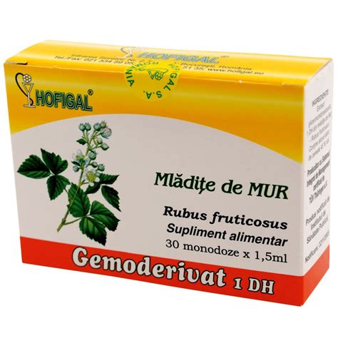 Mladite De Mur Gemoderivat 30 Monodoze Hofigal Dr Max Farmacie