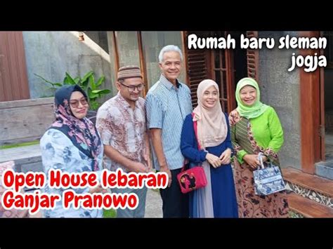 Gelar Open House Ganjar Pranowo Di Rumah Baru Sleman Jogjakarta Warga