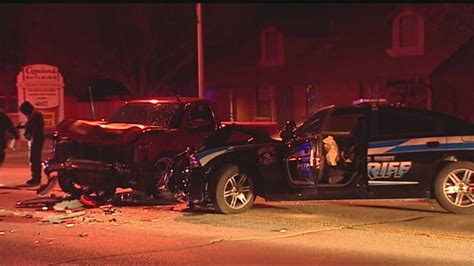 Suspected Drunk Driver Slams Into Deputys Vehicle