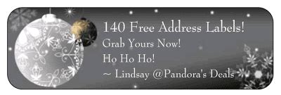 FREE Return Address Labels from Vistaprint! Perfect for Holiday Cards ...