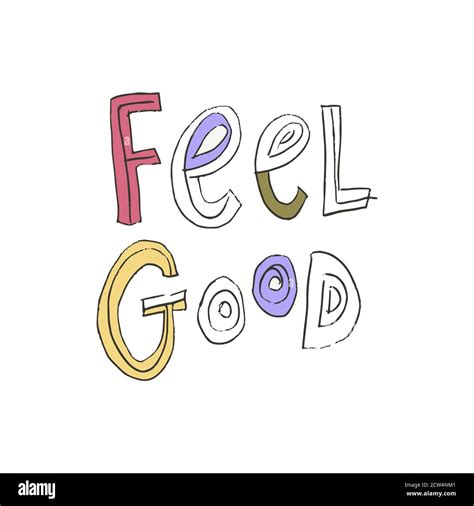 Colorful Positive Vector Lettering Quote Feel Good Inspirational