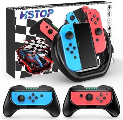 HSTOP Grip Kompatibel mit Nintendo Switch Switch OLED Joy Con Zubehör