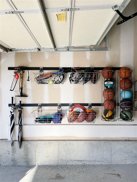 Easy Garage Storage Using The Rubbermaid Fasttrack System Life Love