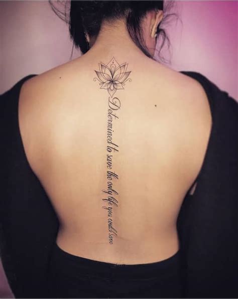 Delicate But Beautiful Spine Tattoo Designs For Women The Xo