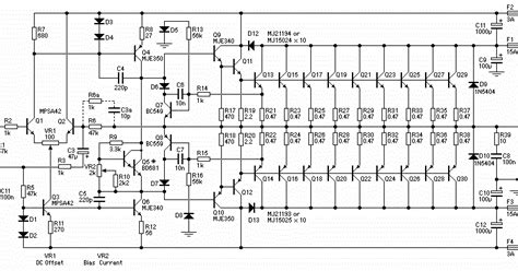 3000 Watts Power Amplifier Circuit Diagram