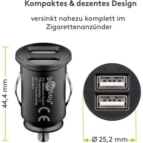 Goobay Dual Usb Auto Ladeger T X Usb W V Max A