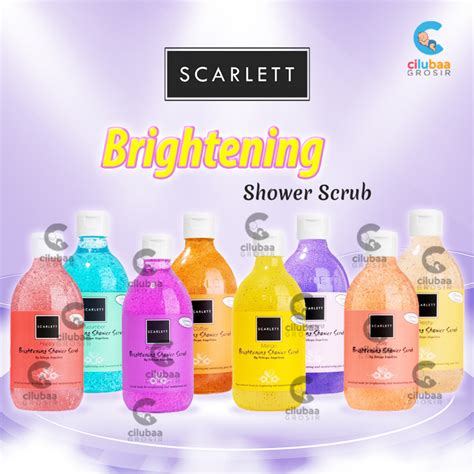 Jual SCARLET WHITENING Shower Scrub Series Brightening ShowerScrub