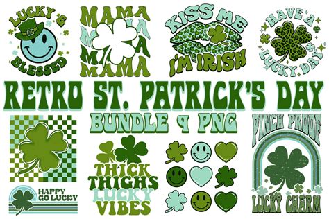 Retro St Patricks Day Bundle Graphic By Elliot Design · Creative Fabrica