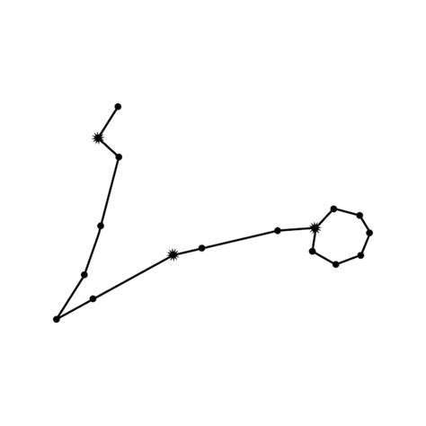 Premium Vector Hand Drawn Pisces Constellation Celestial Space