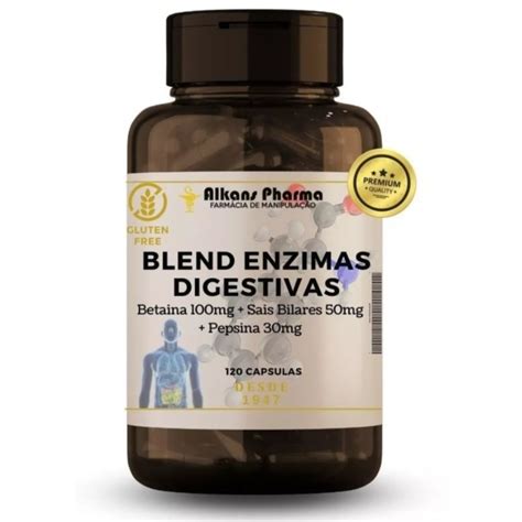 Blend Enzimas Digestivas Sais Biliares Caps Puro Shopee Brasil