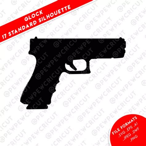 Glock Standard Silhouette Svg Gun Cricut Files Glock Silhouettes 0 The Best Porn Website