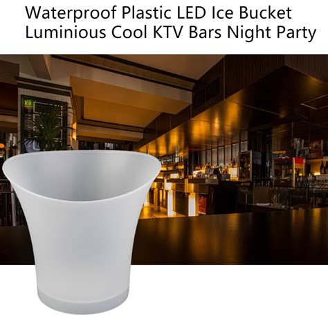 5L Waterdichte Plastic Led Ijsemmer Kleur Verander Grandado