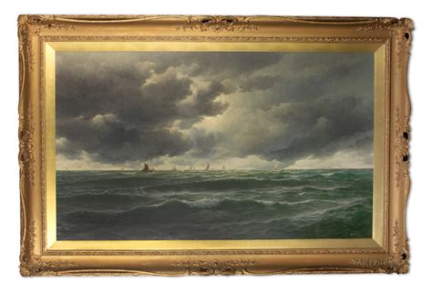 Bonhams David James British 1853 1904 A Squally Day Off The