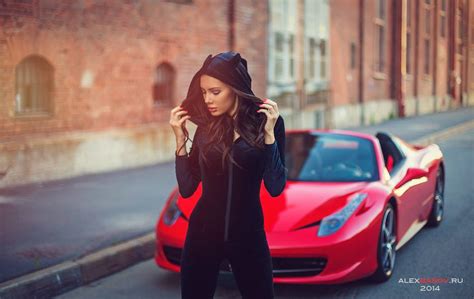 Julia Adasheva Is A Russian Brunette With A Ferrari 458 Spider