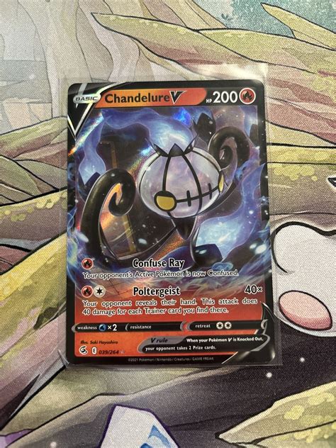 Pok Mon Tcg Chandelure V Fusion Strike Holo Ultra Rare Ebay