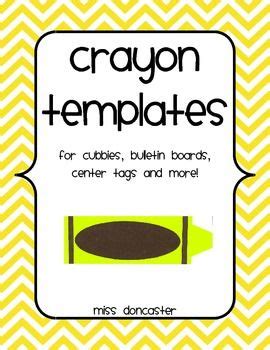 Crayon Template | Crayon template, Cubby tags, Crayon