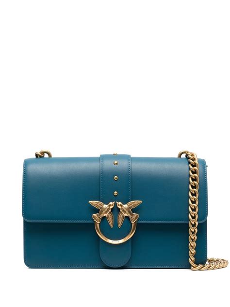 PINKO Love Birds Leather Crossbody Bag Farfetch