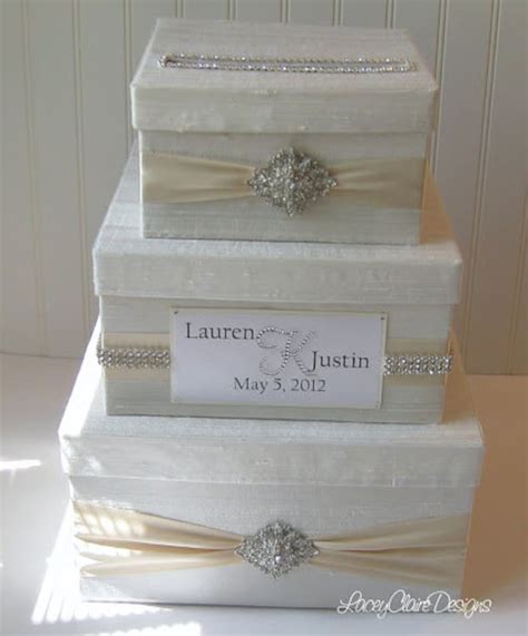 Wedding Gift Box Card Box for Wedding Ivory and Champagne - Etsy