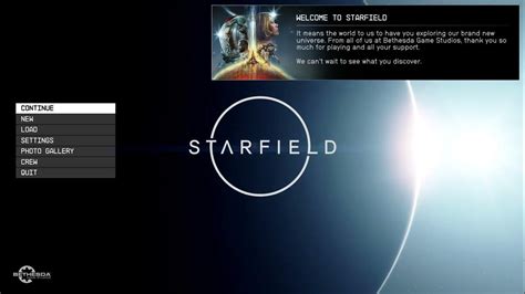 Starfield Main Menu Theme Song Youtube