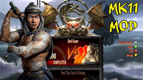 Mortal Kombat 9 Challenge 300 MK11 LIU KANG MOD YouTube