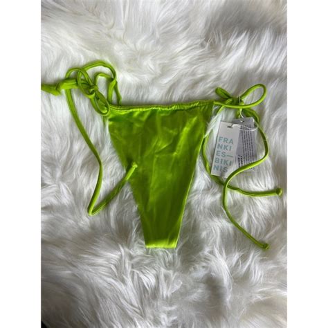 Frankies Swim Frankies Tia Satin Bottom String Bikini Poshmark