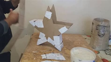 Estrella de cartón con luces DIY Paso a paso YouTube Estrella