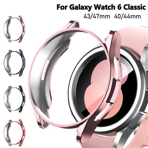 Protector Case For Samsung Galaxy Watch 6 Classic 43mm 47mm Tpu All Around Bumper Shell Fashion