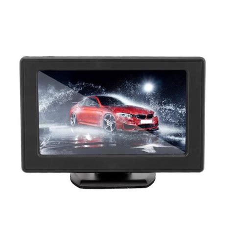 GOTOTOP Moniteur de voiture 4 3in 3W TFT écran LCD voiture rétroviseur