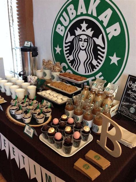 Starbucks Starbucks Cafe Dessert Bar Party Ideas Photo Of