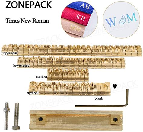 ZONEPACK Copper Brass Stamping Flexible Letters Numbers Alphabets