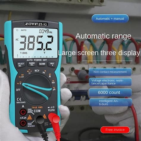 ZOYI multímetro digital ZT Y2 medidor universal de alta precisión