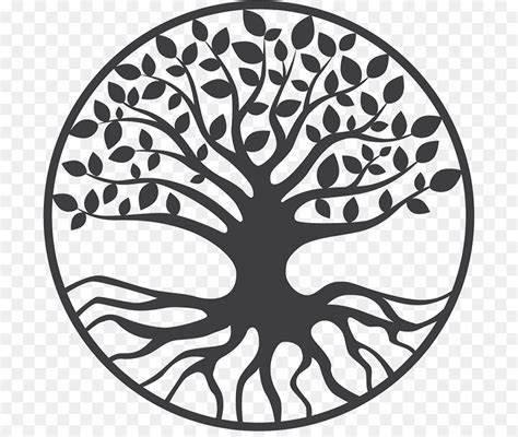 Yggdrasil Tree Of Life Drawing Others Png Is About Is About Black And