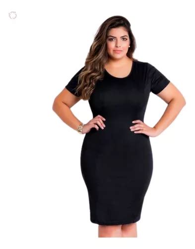 Vestido Midi Moda Evang Lica Liso Tubinho Elegante Social Mercadolivre