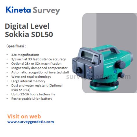 Jual Digital Level Sokkia Sdl Survey Geodetic