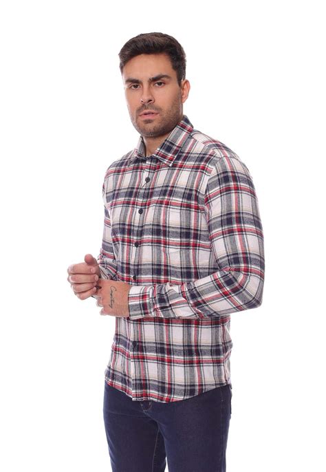 Camisa Xadrez Masculina Flanelada Manga Longa Crocker