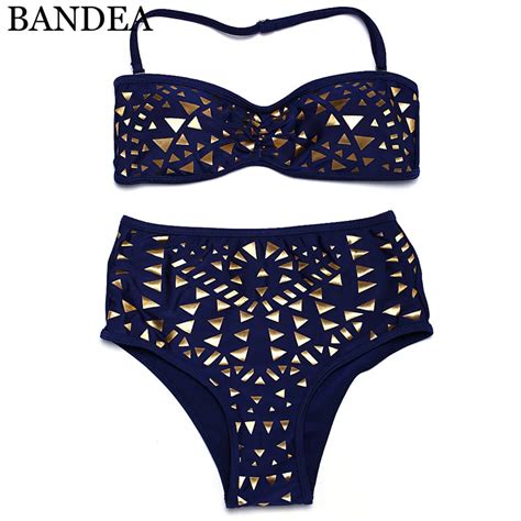 New Biquini Brazilian 2019 Women Sexy Retro High Waist Bikini Swimsuit