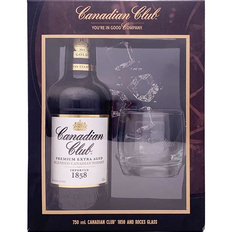 Canadian Club 1858 Whiskey T Set With Glass Gotoliquorstore