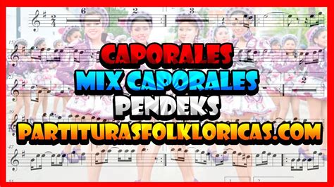 Partitura Trompeta Caporales Mix Caporales Pendeks Youtube