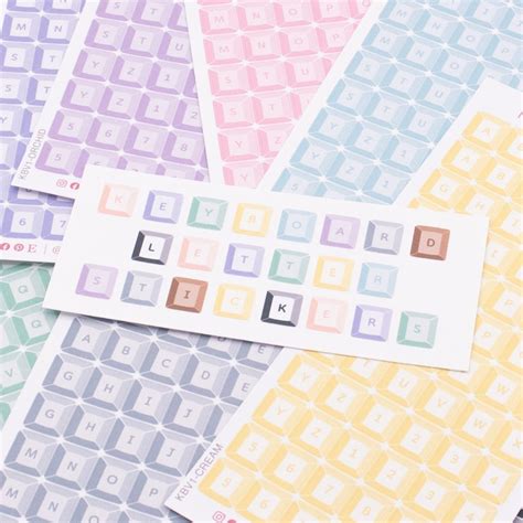 Keyboard Letter Stickers - Etsy