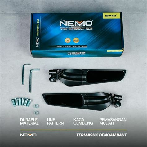 Jual Nemo Gma Original Spion Naked Kaca Cembung Honda Yamaha Suzuki