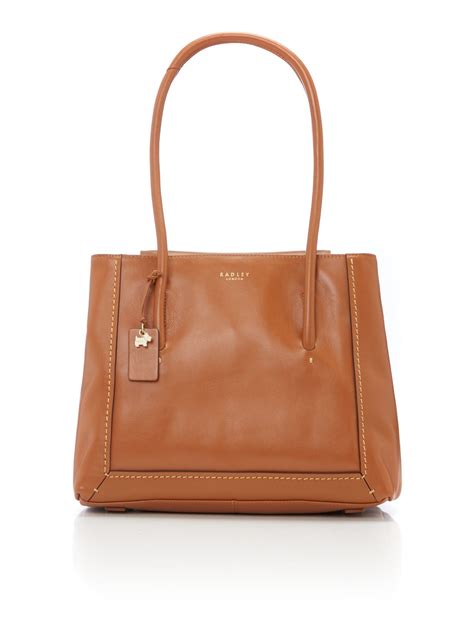 Radley Boundaries Tan Large Shoulder Bag In Multicolor Tan Lyst