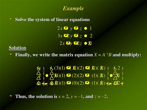 Ppt Systems Of Linear Equations An Introduction Unique Solutions