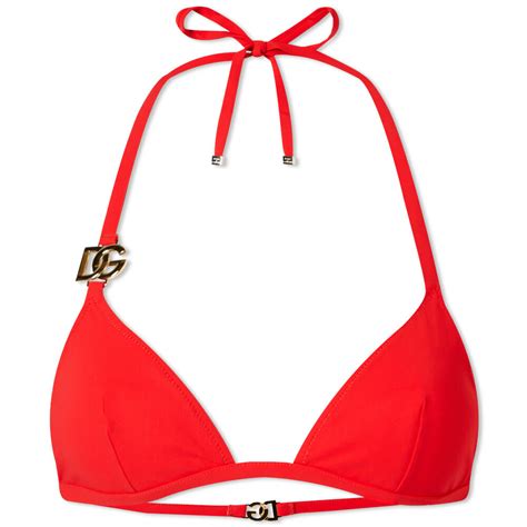 Dolce Gabbana Women S Tanga Logo Bikini In Arancio Scurissimo Dolce