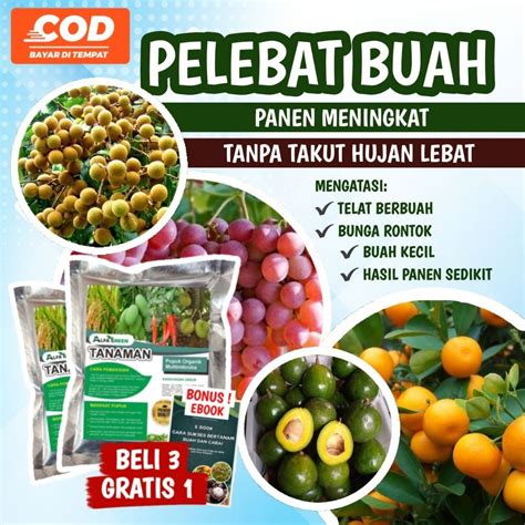jual pupuk buah booster penumbuh tanaman pelebat buah  gratis