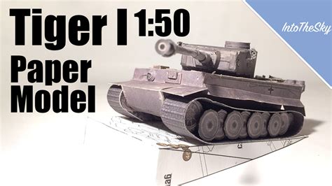 Tiger 1 1 50 Paper Model Timelapse Build YouTube