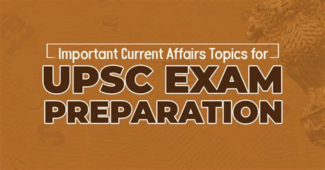 Important Current Affairs Topics For Upsc Exam Preparation Vajirao