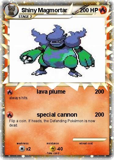 Pokémon Shiny Magmortar 2 2 - lava plume - My Pokemon Card