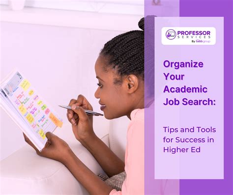 Organize Your Academic Job Search Tips And Tools For Success In Higher Ed Blog